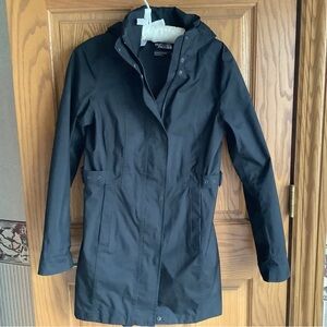 The North Face waterproof coat/jacket.  XS. Black